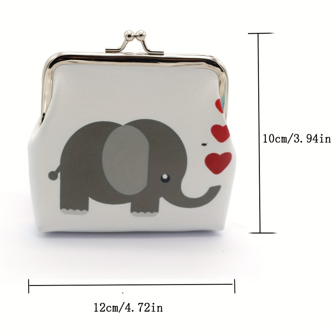 Elephant Pattern Coin Purse Bag Key Bag Hasp Money Bags Wallet Clutch Bag