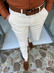 Vintage Style Stretch Dress Pants for Men