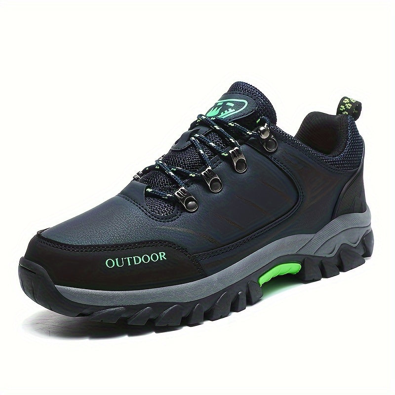 Men's Low Top Hiking Boots Non Slip Lace Up Durable Shoes