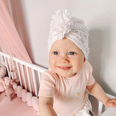 Breathable Lace High Elastic Cap Hair Accessories for Baby Girls and Boys