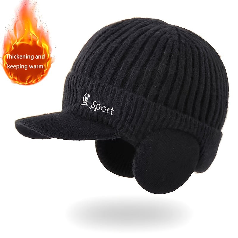 Winter Warm Knitted Hat Ear Protection Cap