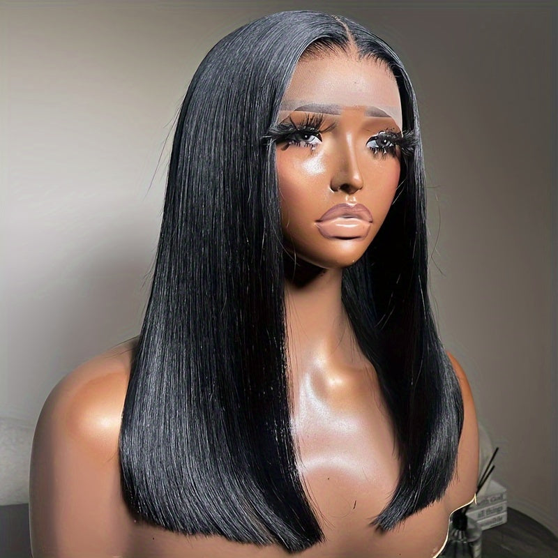 180 Density Straight Bob HD 13x4 Lace Frontal Human Hair Wigs