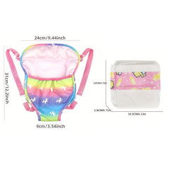 Baby Doll Backpack with Straps for 30-18 Inch Dolls