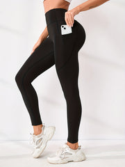High Waisted Slimming Yoga Pants for Women Stretchy Solid Fitness Leggings