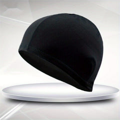 Ultra Thin Cloth Swim Cap with Ear Protection - Unisex Elastic Headband