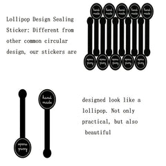 200pcs Lollipop Cake Packaging Seal Sticker 10x3cm