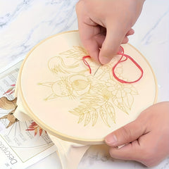 Mesh Embroidery DIY Flower Painting Full Set Needlework Cross Stitch Kit
