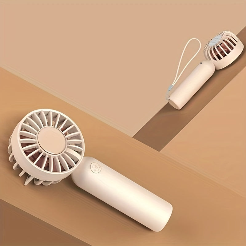 Mini Portable Double Blades Small Fan USB Rechargeable Fan