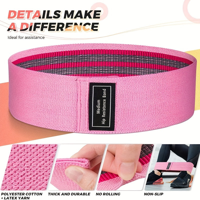3pcs Hip Training Resistance Ropes for Fitness Stretching Bands