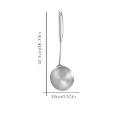 304 Stainless Steel Large Colander Skimmer Ladle Pasta Food Strainer Spoon