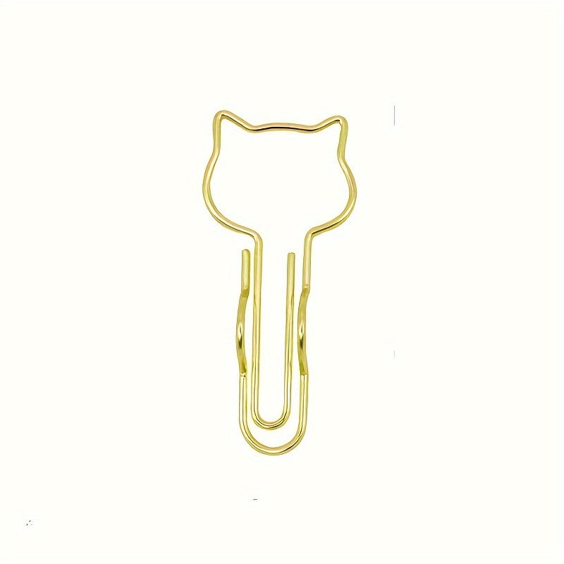 5pcs Metal Pen Clip Multifunctional Paper Clip Stationery Tool