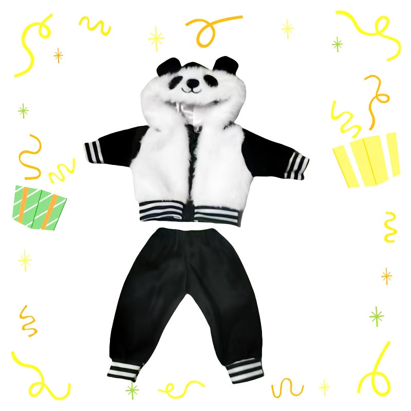 2pcs Panda Outfit for 17-18 Inch Dolls - Great Gift for Doll Lovers