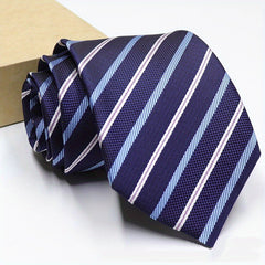 Business Formal Striped Tie Mens Stripe Silk Tie Classic Striped Jacquard Tie