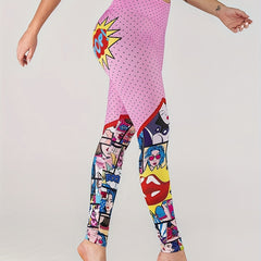 Printed Yoga Leggings for Sports and Fitness