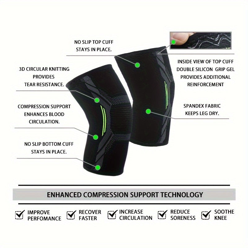 Knee Sleeve For Support And Sports, Comfortable Knee Pads For Running Workouts