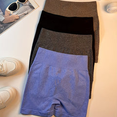4pcs Seamless High Stretch Yoga Shorts for Women