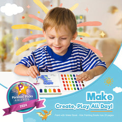 ZMLM Mess Watercolor Painting Book for Toddlers - Dinosaur & Lion Designs