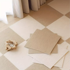 10pcs Self Adhesive Carpet Floor Tiles 12 X 12 5mm Thick Peel Stick