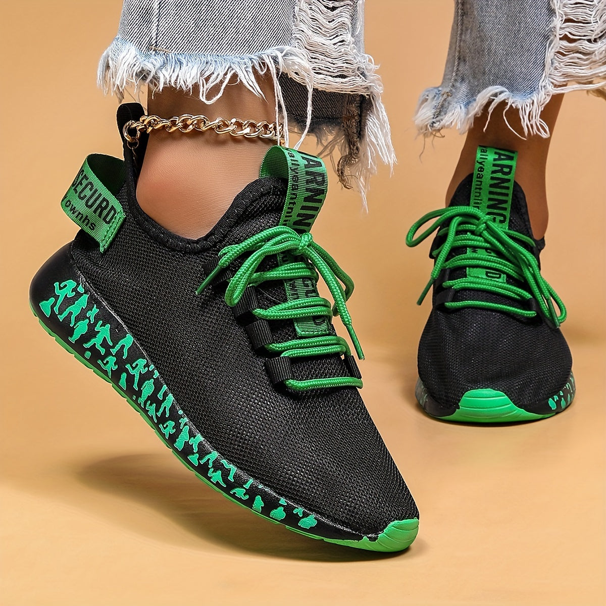 Women's Lightweight Lace Up Running Shoes Low Top Casual Sports Shoes