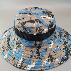 Camouflage Mesh Bucket Hat Unisex Breathable Sunshade Boonie Hat