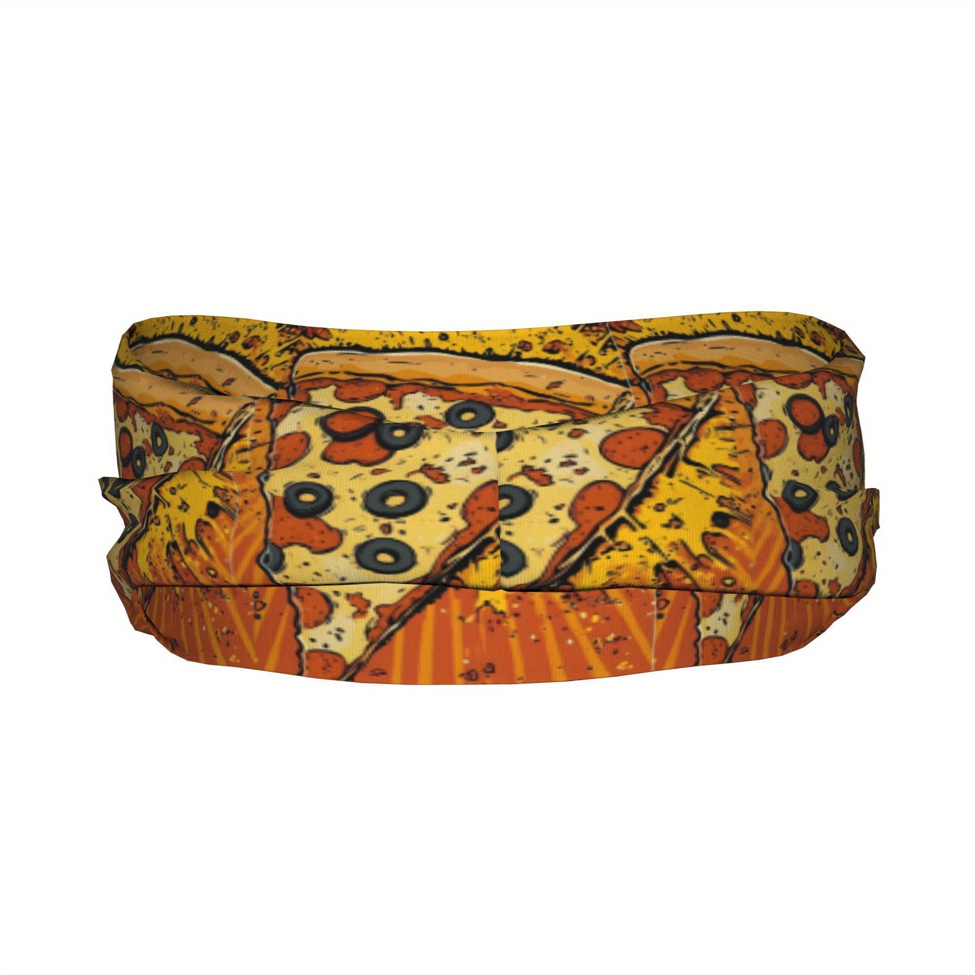 Pizza Slice Sports Headband Sweat Wicking Stretchy Polyester