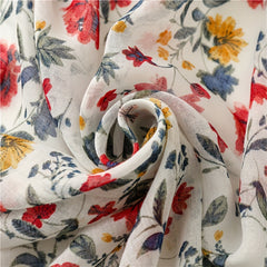 Flower Printed Fringe Shawl Large Sunscreen Blanket Long Shawl Wrap Scarf