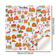 Christmas Designs Gift Wrap Roll - Multiple Elements - 71 X 50