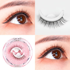 Self Adhesive False Eyelashes No Glue Needed Portable Wearing Eyelashes