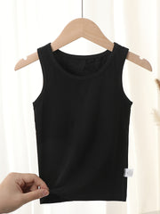 Girls Tank Tops Sleeveless Undershirt Soft Camisole Solid Summer Comfortable