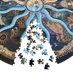 1000pcs Zodiac Astrology Jigsaw Puzzle Matte Finish Space Themed Paper Craft
