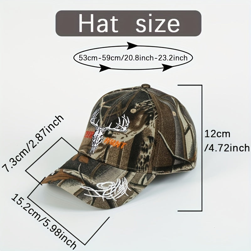 Unisex Sunshade Adjustable Baseball Cap with Big Head Pattern