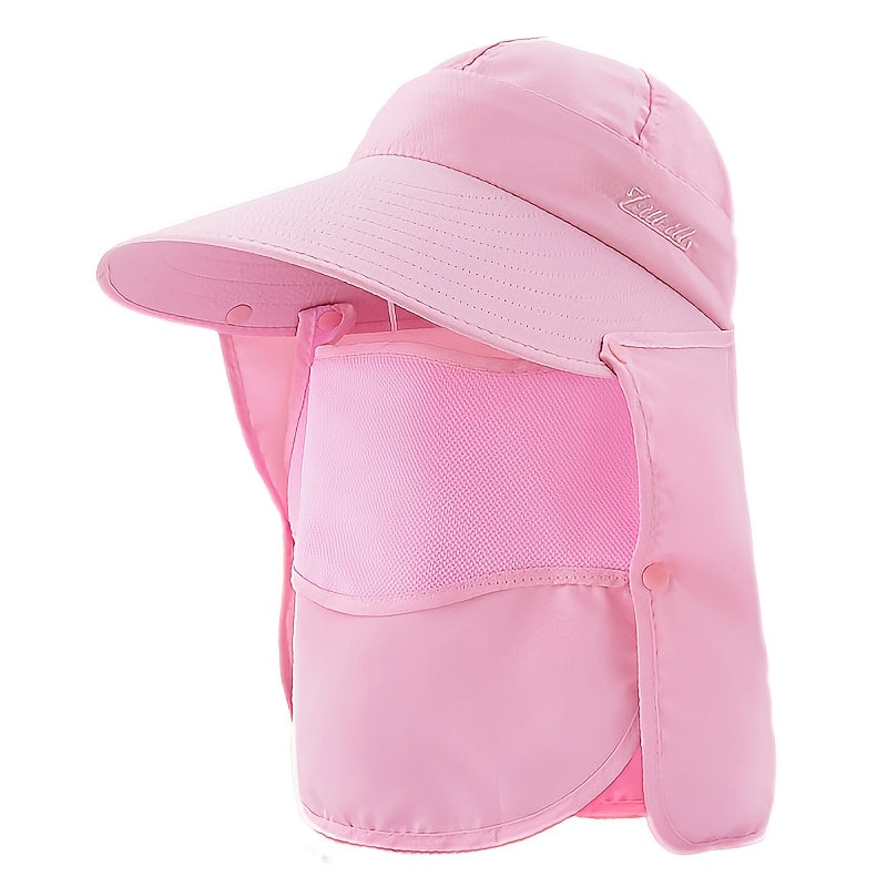 Summer Cap with Neck Shield for Beach Sports & Cycling