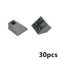 30pcs Building Blocks Slope 45 2x2 Compatible 3676 Double Convex Bricks