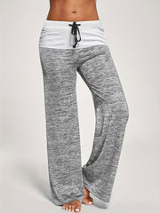 Wide Leg Elastic Yoga Pants Loose Casual Drawstring Pants
