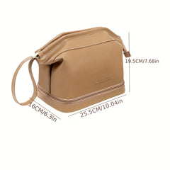 Portable Double Layer Makeup Bag for Women & Girls Travel