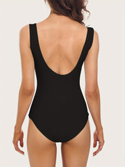 Scoop Neck Tank Bodysuit Sleeveless Slim Casual Bodysuit