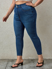 Women's High-Waisted Distressed Skinny Jeans