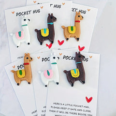 6pcs 12pcs Mixed Pocket Hug Animal Bag Charms Love Care Party Gift