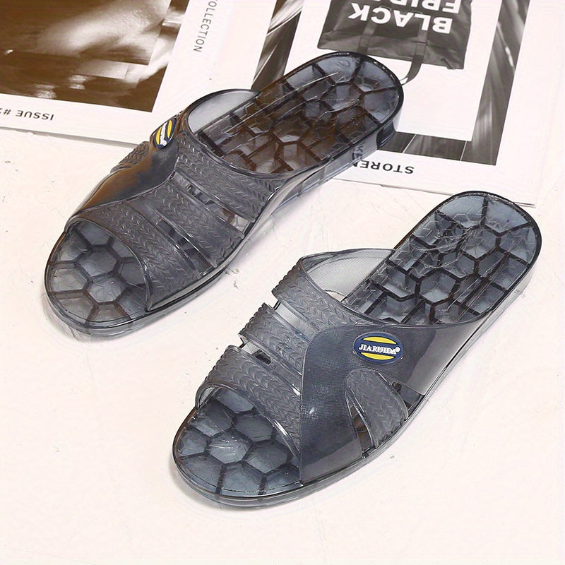 Men's Lightweight Non Slip Open Toe Quick Drying Slides