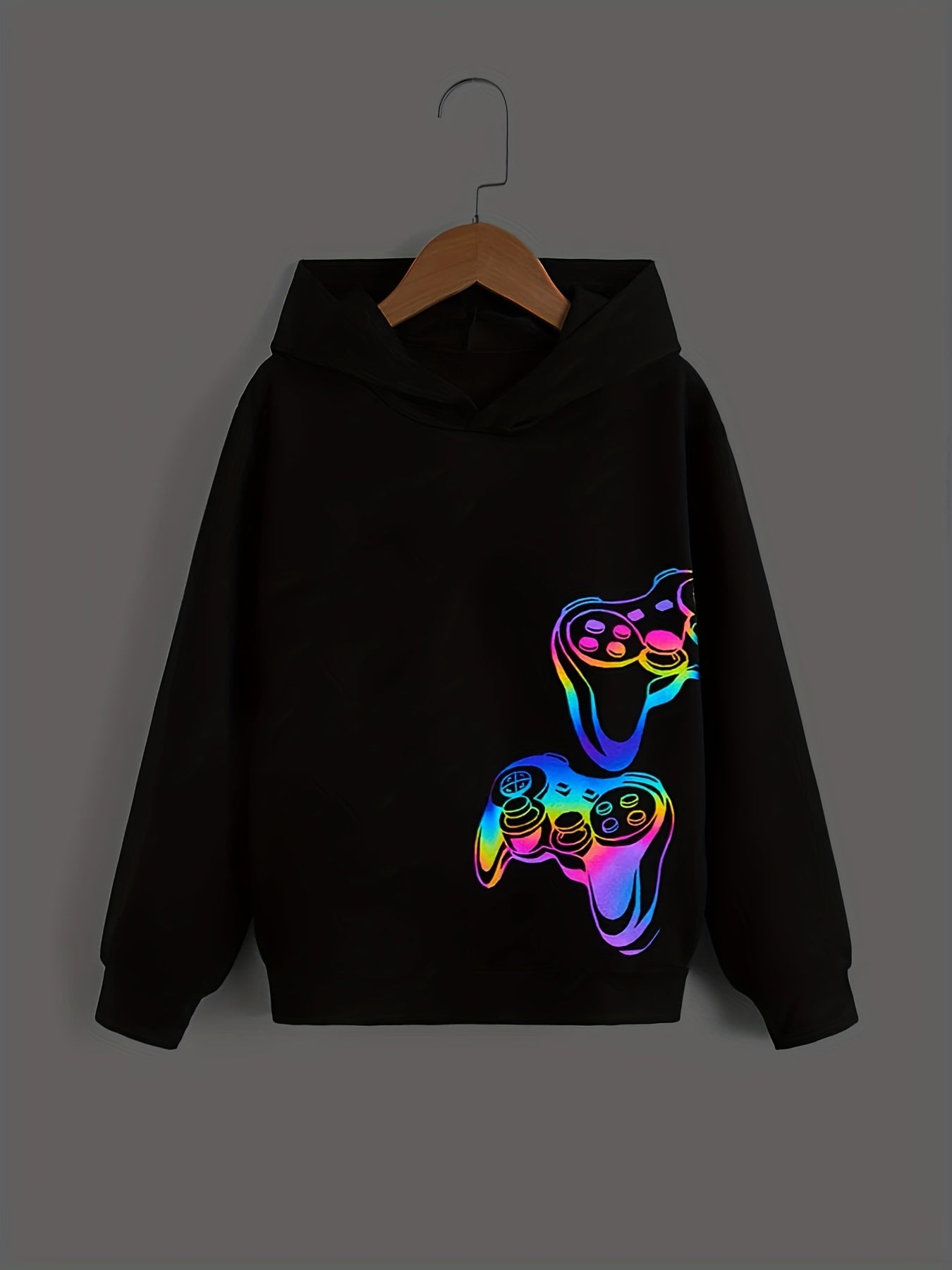 Tie Dye Smile Face Boys Hooded Sweatshirt