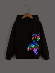 Tie Dye Smile Face Boys Hooded Sweatshirt