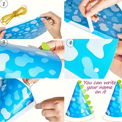 20pcs Dinosaur Party Hats for Birthday & Themed Events