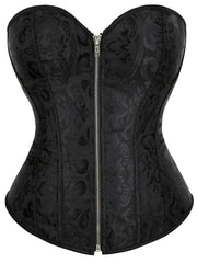 Strapless Corset Bustier Tummy Control Jacquard Body Shaper
