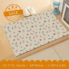 Christmas Tree Kitchen Rug Washable Christmas Door Mat Living Room Carpet