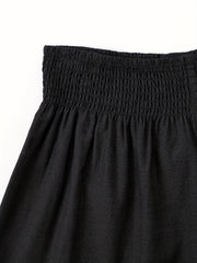 High Waist Solid Shorts Casual Every Shorts Women's Clothing