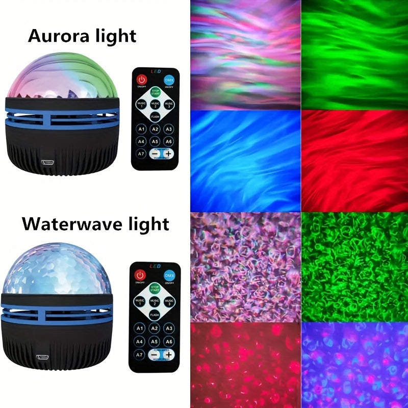 Star Projector With 7 Patterns & Remote Control for Bedroom Night Light
