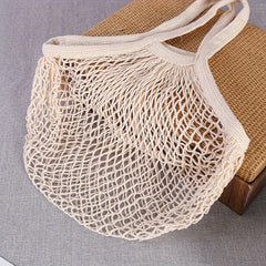 Reusable Fruit String Grocery Shopper Cotton Tote Bag