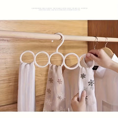 6pcs Scarf Rack Organizer Hanger Space Saving Wardrobe Hanger