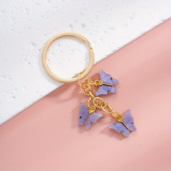 Acrylic Butterfly Keychain Bag Pendant Gift Birthday Accessories Ornament