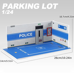 Model Alloy Car Parking Lot with Display Scene Garage Storage